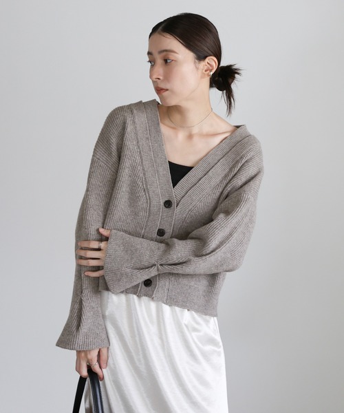 セール】ダブルカラーカーディガン（カーディガン/ボレロ）｜select