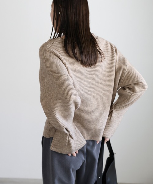 select MOCA(セレクトモカ)の「ダブルカラーカーディガン(カーディガン/ボレロ・レディース・チャコールグレー/ベージュ/グレー/ブラック・FREE)」の15枚目の写真