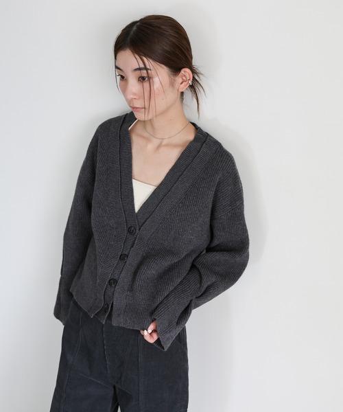 セール】ダブルカラーカーディガン（カーディガン/ボレロ）｜select