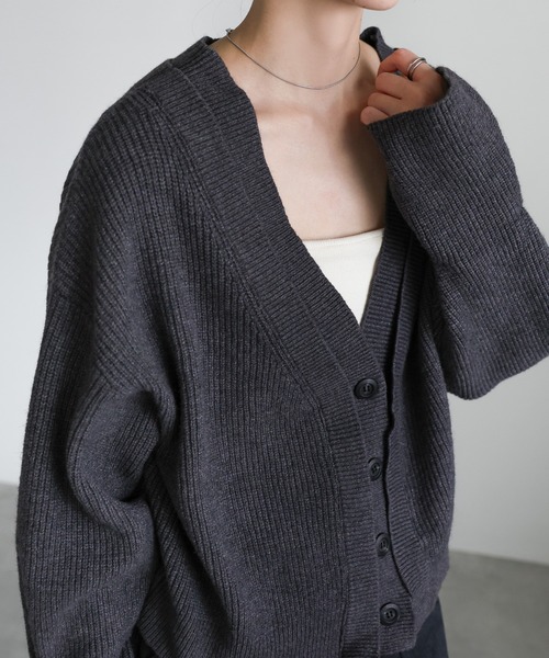 ダブルカラーカーディガン（カーディガン/ボレロ）｜select MOCA