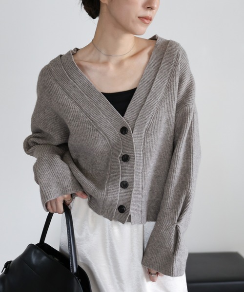ダブルカラーカーディガン（カーディガン/ボレロ）｜select MOCA
