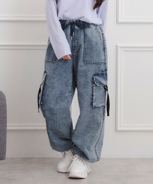 GUCCIデニムパンツ　（子供服）Bearcat デニム ショートパンツ ケミカルウォッシュ 子供服 キッズ