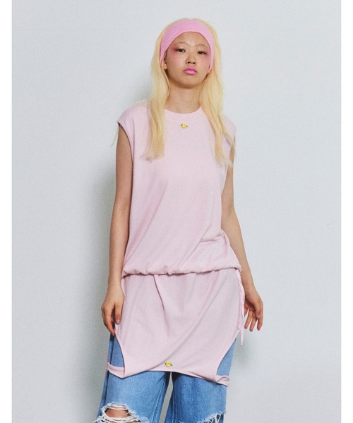 Little sunny bite（リトルサニーバイト）の「【little sunny bite】2way summer tank dress（ワンピース・レディース・ホワイト/ピンク/ブラック・MEDIUM/SMALL）」の17枚目の写真