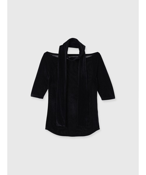 シアーベロアタイトップス（Tシャツ/カットソー）｜anuans（ア