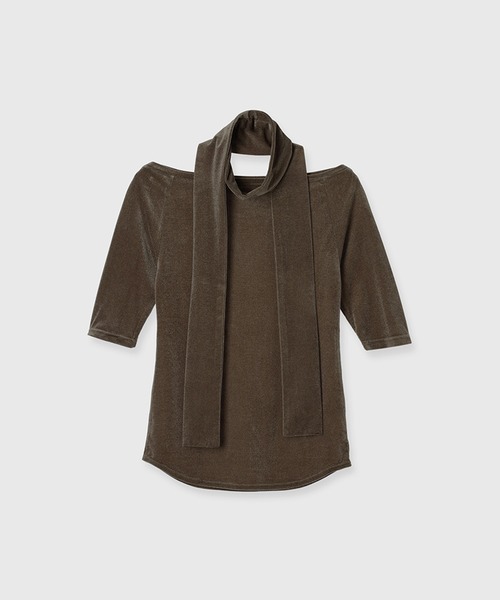 シアーベロアタイトップス（Tシャツ/カットソー）｜anuans（ア