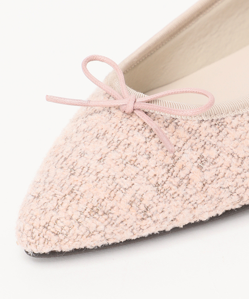 LE TALON（ルタロン）の「ポインテッドツイードバレエ（バレエシューズ・レディース・グリーン/ピンク・22cm/22.5cm/23cm/23.5cm/24cm/24.5cm/25cm/21/25.5cm）」の17枚目の写真