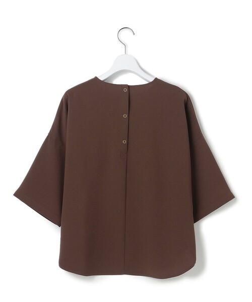 J.PRESS YORK STREET(ジェイプレスヨークストリート)の「【WOMEN】ドルマンシルエット ブラウス(シャツ/ブラウス・レディース・ブラック系/ブラウン系・F)」の3枚目の写真
