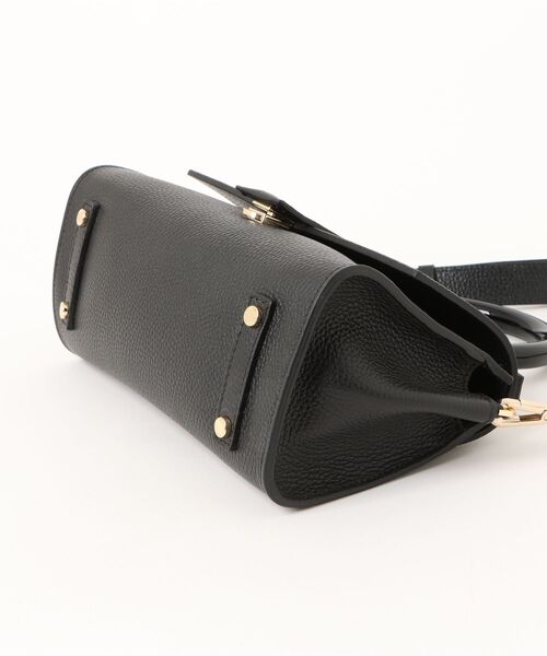 LORISTELLA(ロリステッラ)の「【LORISTELLA】スモールサイズレザーフラップバッグ(Q56476)(ハンドバッグ・レディース・ブラック/ブラウン・ALL)」の4枚目の写真