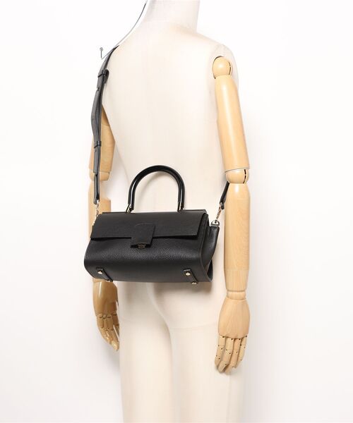 LORISTELLA(ロリステッラ)の「【LORISTELLA】スモールサイズレザーフラップバッグ(Q56476)(ハンドバッグ・レディース・ブラック/ブラウン・ALL)」の6枚目の写真
