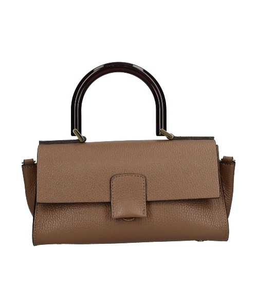 LORISTELLA(ロリステッラ)の「【LORISTELLA】スモールサイズレザーフラップバッグ(Q56476)(ハンドバッグ・レディース・ブラック/ブラウン・ALL)」の13枚目の写真