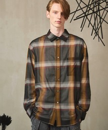 MAISON SPECIAL(]XyV)́sUNISEXtPrime-Over Cotton Organdy Check Regular Collar Shirt/vCI[o[RbgI[KW[`FbNM[J[VcyMAISON SPECIAL/]XyVz(Vc/uEX)