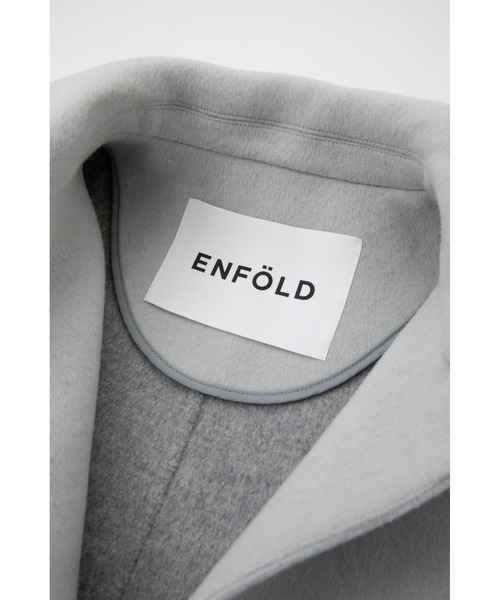 ENFOLD（エンフォルド）の「フラットカラーショートコート（ステン