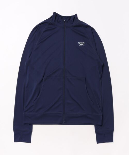 San-ai Resort 三愛水着楽園(サンアイリゾート サンアイミズギラクエン)の「スムースUVジャケット【REEBOK】(ラッシュガード・レディース・ホワイト/ブラック/カーキ/ネイビー/グレー・MEDIUM/LARGE/X-LARGE)」の5枚目の写真