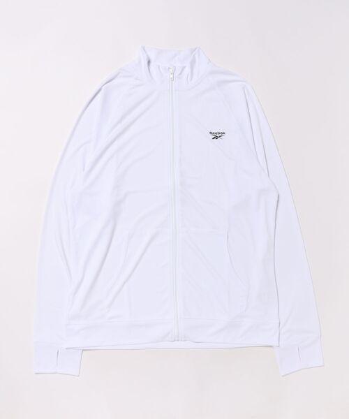 San-ai Resort 三愛水着楽園(サンアイリゾート サンアイミズギラクエン)の「スムースUVジャケット【REEBOK】(ラッシュガード・レディース・ホワイト/ブラック/カーキ/ネイビー/グレー・MEDIUM/LARGE/X-LARGE)」の2枚目の写真