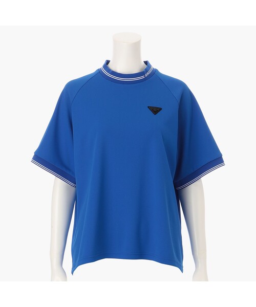 BRIEFING（ブリーフィング）の「【BRIEFING GOLF／ブリーフィングゴルフ】 LA WOME’S MINI LINE HIGHNECK （リラックスフィット）（Tシャツ/カットソー・レディース・ブルー/ブラック/ホワイト・M/S）」の3枚目の写真