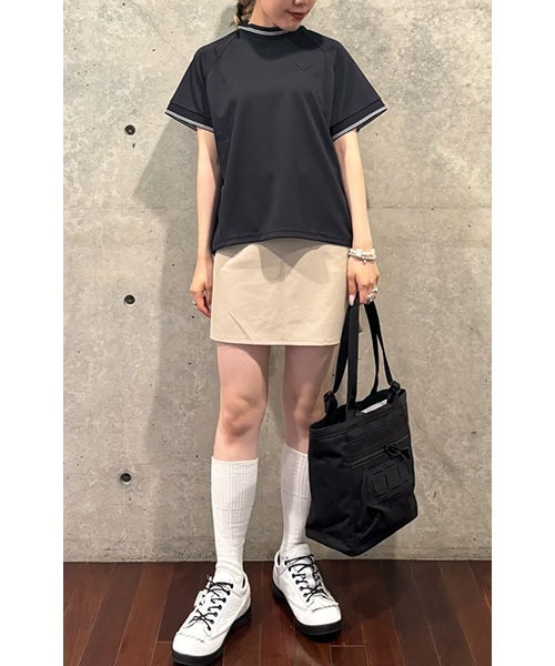 BRIEFING（ブリーフィング）の「【BRIEFING GOLF／ブリーフィングゴルフ】 LA WOME’S MINI LINE HIGHNECK （リラックスフィット）（Tシャツ/カットソー・レディース・ブルー/ブラック/ホワイト・M/S）」の4枚目の写真