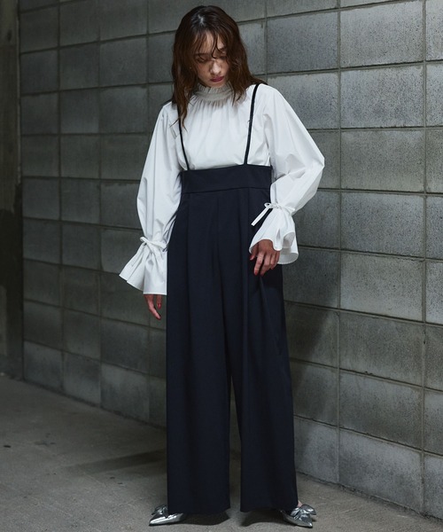 Narcissus(ナルシス)の「【SINN】ボウタイ前後2WAYブラウス/リボンブラウス(シャツ/ブラウス・レディース・ホワイト/ブラック・FREE)」の5枚目の写真