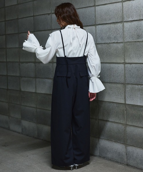 Narcissus(ナルシス)の「【SINN】ボウタイ前後2WAYブラウス/リボンブラウス(シャツ/ブラウス・レディース・ホワイト/ブラック・FREE)」の6枚目の写真
