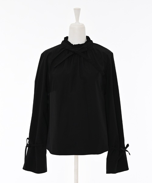 Narcissus(ナルシス)の「【SINN】ボウタイ前後2WAYブラウス/リボンブラウス(シャツ/ブラウス・レディース・ホワイト/ブラック・FREE)」の19枚目の写真