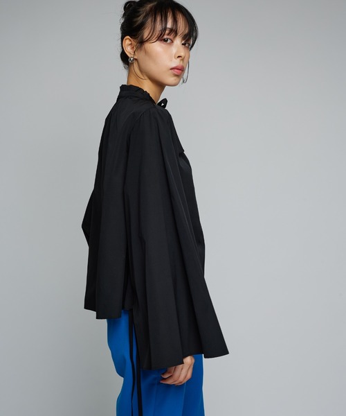 Narcissus(ナルシス)の「【SINN】ボウタイ前後2WAYブラウス/リボンブラウス(シャツ/ブラウス・レディース・ホワイト/ブラック・FREE)」の7枚目の写真