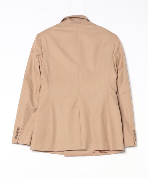 CHAPS RALPH LAUREN ベージュ ダブルブレストジャケット ダブルブレステッド ストレッチウール ブレザー（テーラード