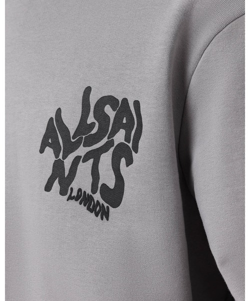ALLSAINTS(オールセインツ)の「ORLANDO OVERSIZED CREW NECK SWEATSHIRT | ORLANDO オーバーサイズ クルー ネック スウェットシャツ(スウェット・メンズ・グレー系その他・S/M/L/XL)」の6枚目の写真