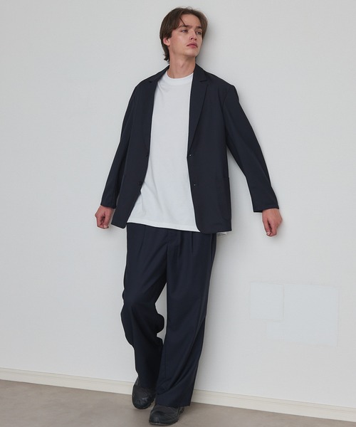 SETUP7(セットアップセブン)の「【SETUP7】Everyday Twill Wide Tuck Pants / エブリデイツイルワイドタックパンツ(チノパンツ・メンズ・ブラック/ブラウン/ネイビー・M/L)」の7枚目の写真