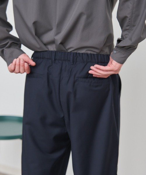 SETUP7(セットアップセブン)の「【SETUP7】Everyday Twill Wide Tuck Pants / エブリデイツイルワイドタックパンツ(チノパンツ・メンズ・ブラック/ブラウン/ネイビー・M/L)」の5枚目の写真