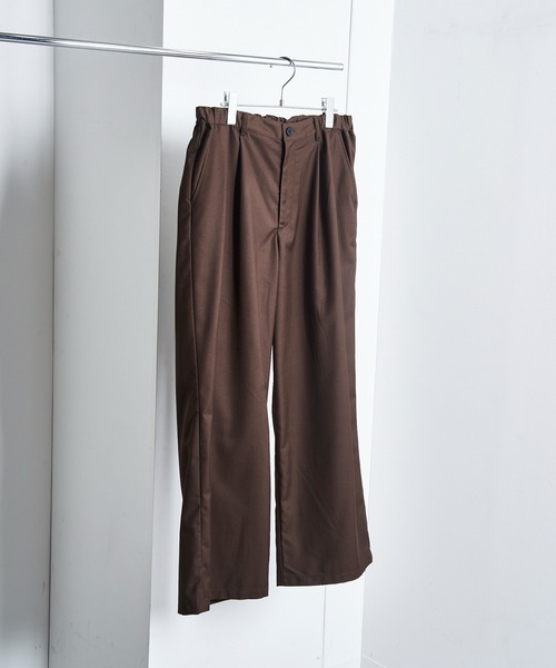 SETUP7(セットアップセブン)の「【SETUP7】Everyday Twill Wide Tuck Pants / エブリデイツイルワイドタックパンツ(チノパンツ・メンズ・ブラック/ブラウン/ネイビー・M/L)」の22枚目の写真