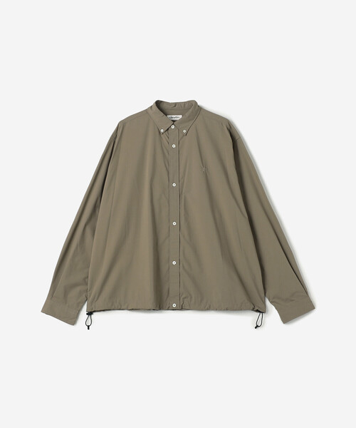 GYMPHLEX（ジムフレックス）の「Gymphlex | ショート ボタンダウン長袖シャツ MEN（シャツ/ブラウス・メンズ・グレー系その他/チャコール・M/L）」の2枚目の写真