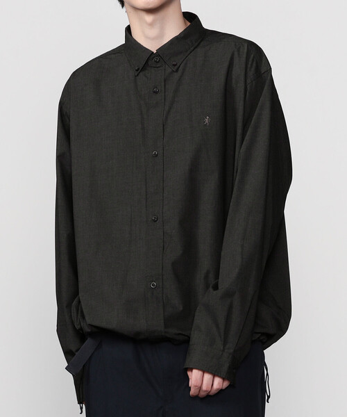 GYMPHLEX（ジムフレックス）の「Gymphlex | ショート ボタンダウン長袖シャツ MEN（シャツ/ブラウス・メンズ・グレー系その他/チャコール・M/L）」の12枚目の写真