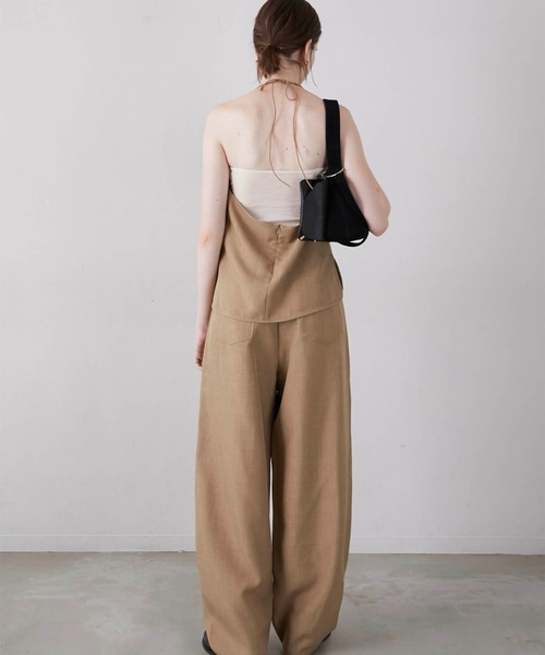 LA PEAU DE GEM(ラポドゥジェム)の「【LA PEAU DE GEM】wide cocoon pants/ワイドコクーンパンツ(その他パンツ・レディース・ブラック/ベージュ・1/2)」の14枚目の写真