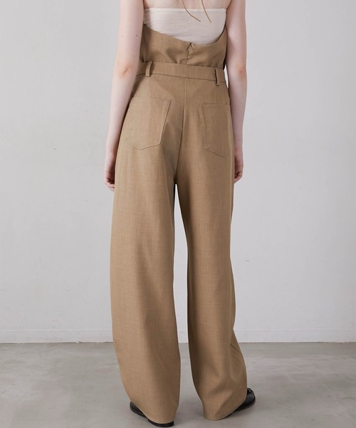 LA PEAU DE GEM(ラポドゥジェム)の「【LA PEAU DE GEM】wide cocoon pants/ワイドコクーンパンツ(その他パンツ・レディース・ブラック/ベージュ・1/2)」の10枚目の写真