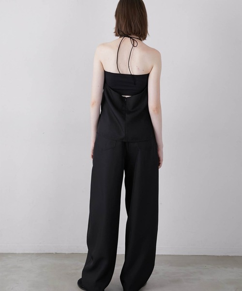 LA PEAU DE GEM(ラポドゥジェム)の「【LA PEAU DE GEM】wide cocoon pants/ワイドコクーンパンツ(その他パンツ・レディース・ブラック/ベージュ・1/2)」の8枚目の写真
