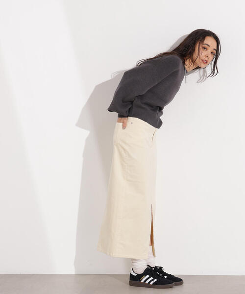 N.（N. Natural Beauty Basic）（エヌエヌナチュラルビューティーベーシック）の「スウェットライクニットプルオーバー（ニット/セーター・レディース・オフホワイト/チャコールグレー/ピンク・MEDIUM）」の21枚目の写真