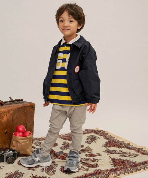 BREEZE（ブリーズ）の「【ジュニア対応】バックロゴジャケット（テーラードジャケット・キッズ・ベージュ/ネイビー・80/90/100/110/120/130/140）」の9枚目の写真