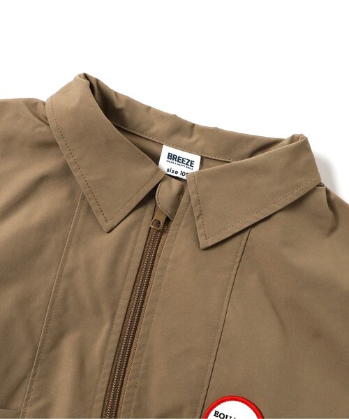 BREEZE（ブリーズ）の「【ジュニア対応】バックロゴジャケット（テーラードジャケット・キッズ・ベージュ/ネイビー・80/90/100/110/120/130/140）」の4枚目の写真