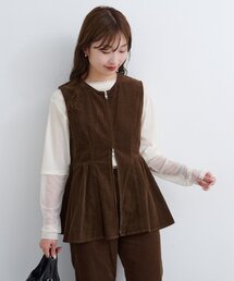 Kastane | 【セットアップ対応】B コーデュロイビスチェ(ベスト)