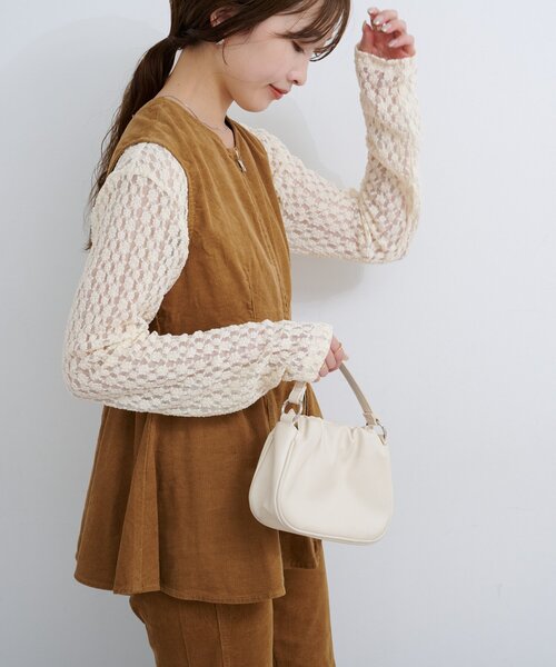 Kastane（カスタネ）の「【セットアップ対応】B コーデュロイビスチェ（ベスト・レディース・ネイビー/ダークブラウン/キャメル・FREE）」の19枚目の写真