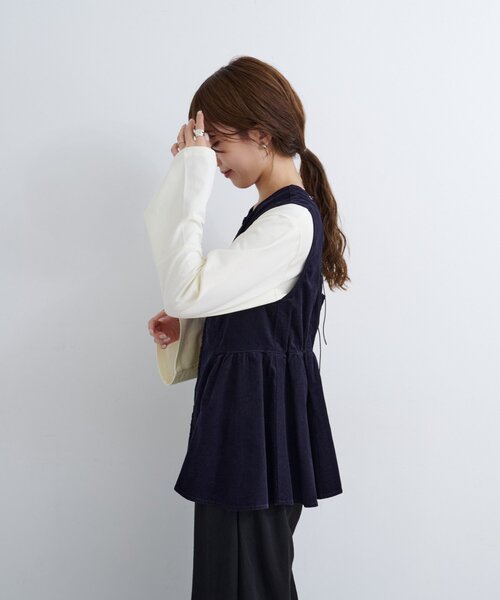 セットアップ対応】B コーデュロイビスチェ（ベスト）｜Kastane