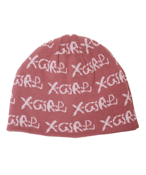REVERSIBLE JACQUARD BEANIE（ニットキャップ/ビーニー）｜X-girl