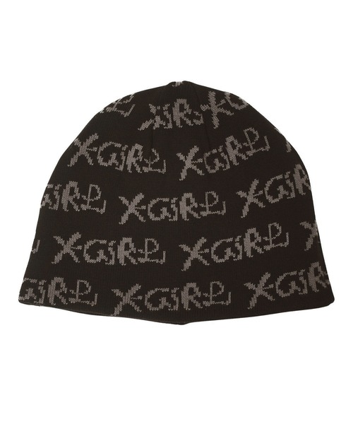 REVERSIBLE JACQUARD BEANIE（ニットキャップ/ビーニー）｜X-girl