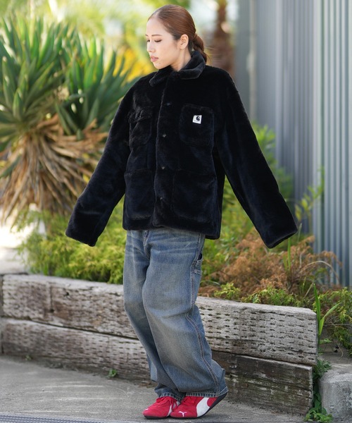 Carhartt WIP（カーハートダブリューアイピー）の「Carhartt WIP/カーハートダブリューアイピー W BRANDON SINGLEKNEE PANT デニムパンツ ペインターパンツ I034225（その他パンツ・レディース・ブルー/ライトインディゴブルー・XS/S）」の7枚目の写真