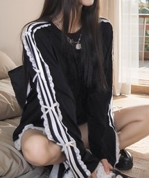 Vipoa（ヴィポア）の「SIDE RIBBON LINE LONG SLEEVE TEE（Tシャツ/カットソー）」