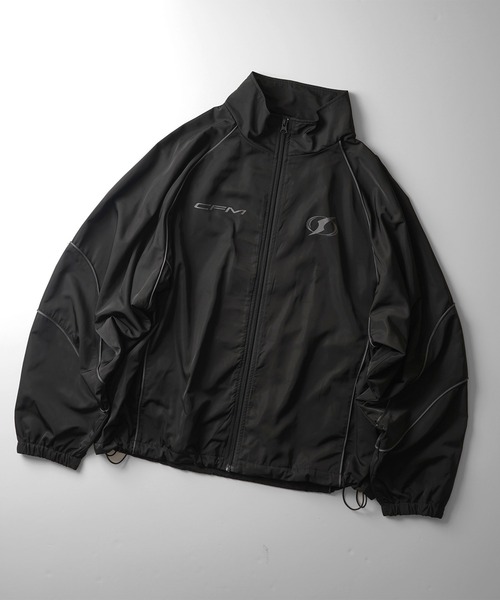 Y2K ブロークコア ワンポイントロゴプリント フルジップトラック