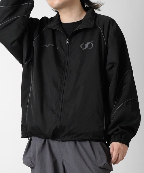 Y2K ブロークコア ワンポイントロゴプリント フルジップトラック