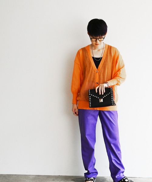 Magine（マージン）の「cheek チーク studs shoulder/スタッズ ショルダー（ショルダーバッグ・レディース・グレー/キャメル/ブラック/グリーン/ピンク・FREE）」の2枚目の写真