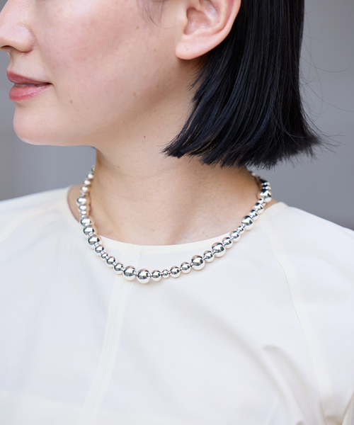 LIE STUDIO THE ELLY ボールチェーンネックレス シルバー LIE STUDIO THE ELLY ボールチェーンネックレス シルバー LIE STUDIO