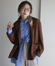 COURO（コウロ）の「カットスエードテーラードジャケット（テーラードジャケット）」