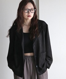 COURO（コウロ）の「カットスエードテーラードジャケット（テーラードジャケット）」